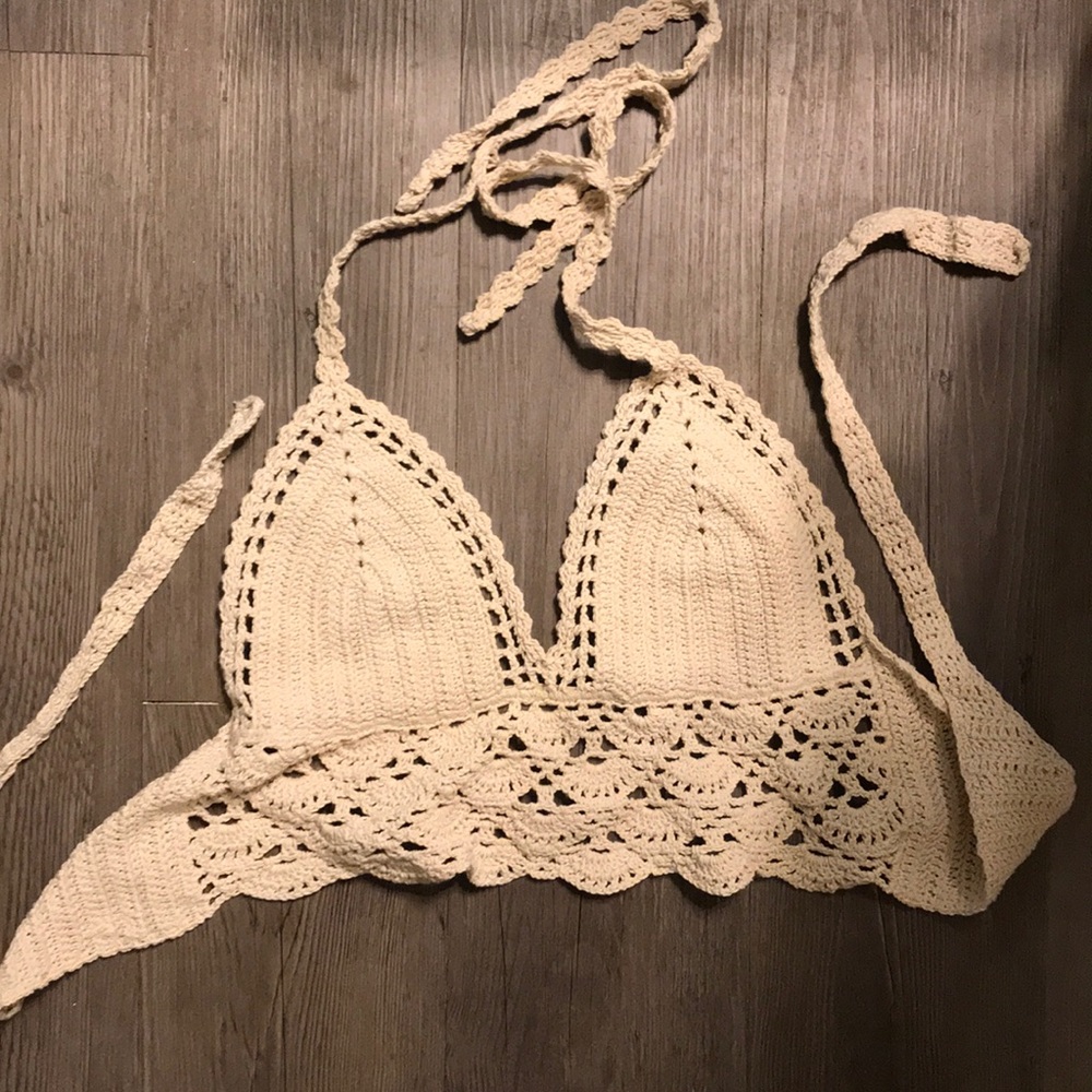 LA Hearts Crotchet *Swim/Shirt* Top Boho